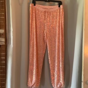 Victoria’s Secret Pink Sequin Jogger Lounge Pants